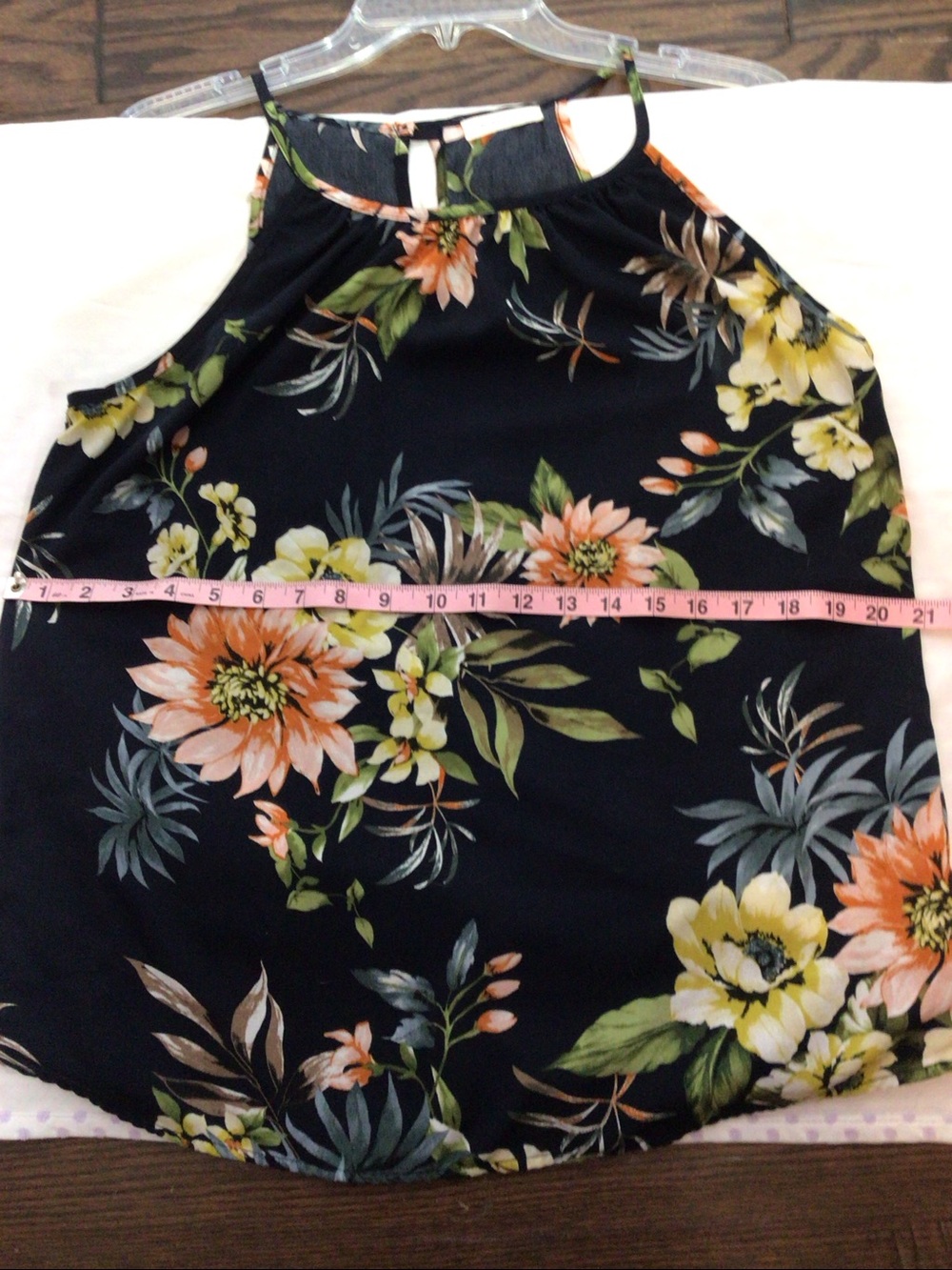 Mind Code Floral Halter Top - Picture 3 of 4